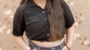 Elegant Black Georgette Crop Shirt