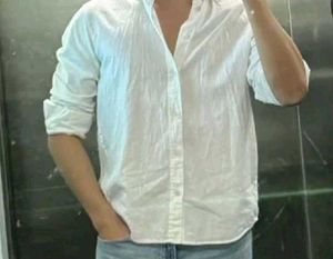 White Button-Down Shirt