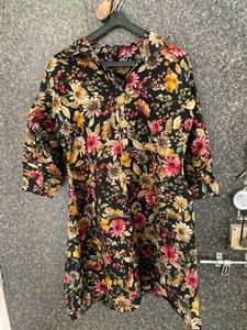 Floral Print Shirt kurta pant