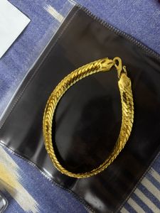 Gold 18kt Coated Men’s Bracelet-Demi Fine Jewel
