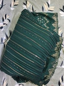 Emerald Green Ethnic Gown XL