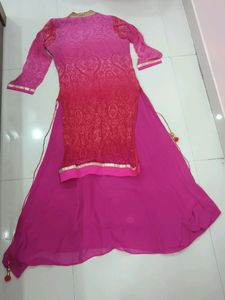Multi Colored Georgette Kurta