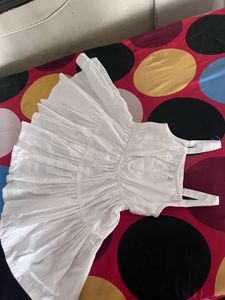 White Sundress with Ruffle Detail