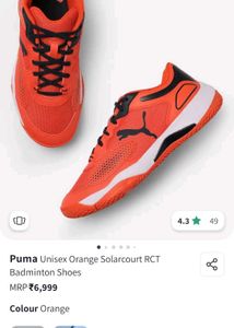 Orange Sports Shoes