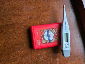 Vintage Old Spice &amp; Thermometer