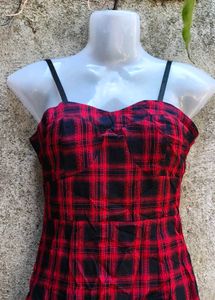 92. Red Plaid Dress