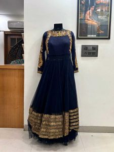 Navy Blue Anarkali Gown