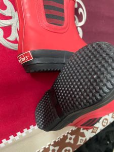 Red Chelsea Boots
