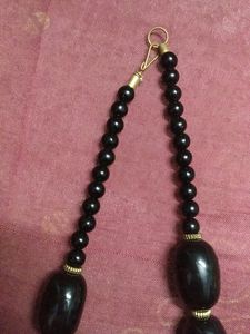 Black Beaded Necklace