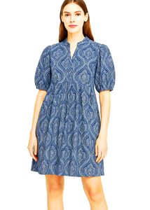 Floral Print Flared Dress For Women
