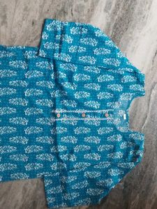 Blue Printed Kurta