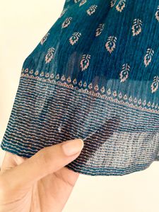 Peacock Blue Ethnic top