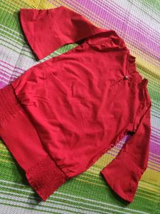 Red &#39;Forever Young&#39; Top