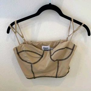 I. SEXY NUDE CORSET TOP