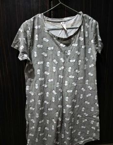 Knee Length Sleep Wear Dress