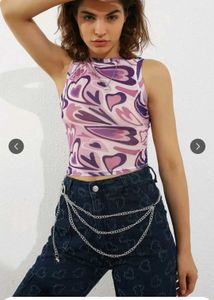 URBANIC Abstract Print Crop Top