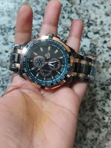 Edifice Casio Watch - Black and Rose Gold