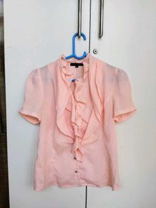 Cutesy Baby Pink Ruffled Top