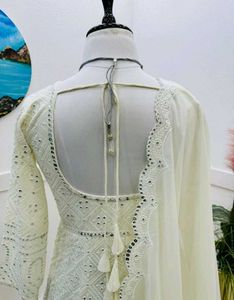 Most Demanding Beautiful White Gown