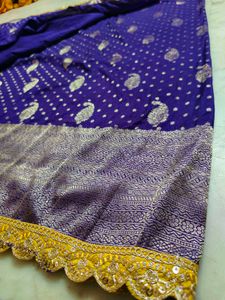 Elegant 😻 Purple 💜 Saree Very Beautiful ❤️