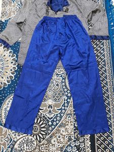 Silk fabric man night suit