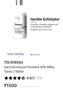 The Ordinary Saccharomyces Ferment 30% Milky Toner