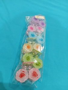 Flower Hair Claw Clips - Set