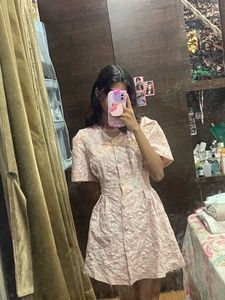 Pink Shirt Dress