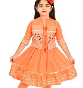 Meesho Peach Dress