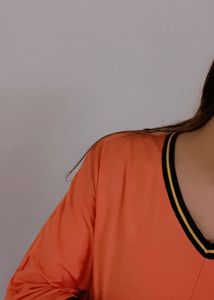 Coral Baggy Top