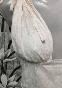 White Tie Detail Crop Top