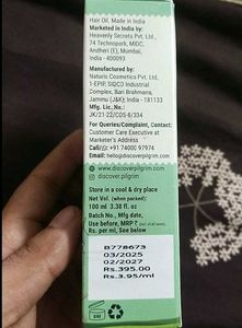 Hair Growth Oil.. Pilgrim