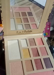 2 in 1 Palette  Highlighter +Eyeshadow