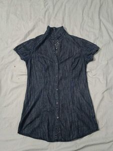 Denim Shirt Dress/Top