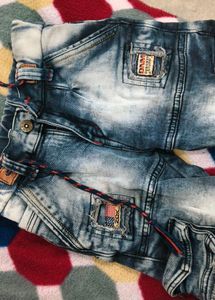 Distressed Denim Shorts