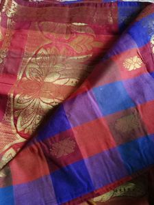 Checked Saree