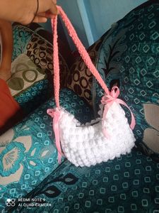 Crochet Popcorn Beg
