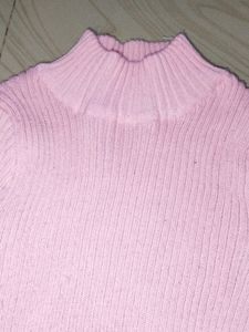 Turtle Neck Strechable Top For Women