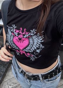 Black Gothic Cropped Tshirt