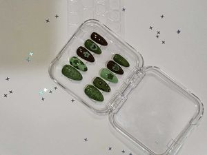 Forest Bloom – Handmade Press-On Nail Set