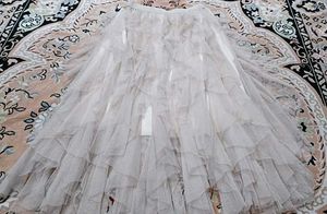 Elegant Ruffled Tulle Skirt