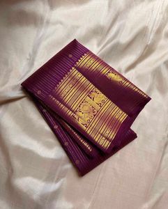 Elegant Purple Soft Banarasi Silk Saree