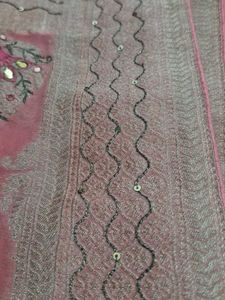 Pink Designer Saree With Blouse