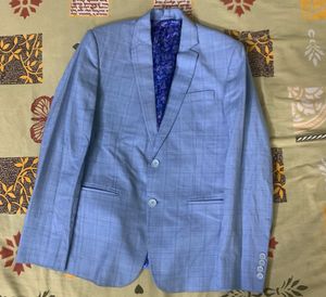 Blue Plaid Blazer