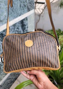 Authenic Fendi Striped Crossbody Bag