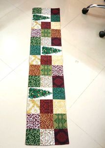 Table Runner Patchwork Pattern Christmas Theme