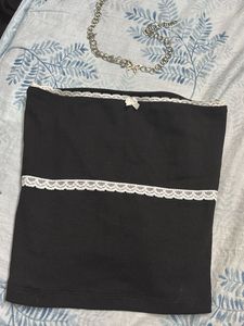Black Korean Style Tube Top