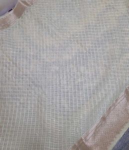 Elegant Cream Net Saree