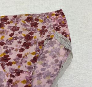 Floral Lace Trim Panties