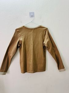 Tan Long Sleeve Top